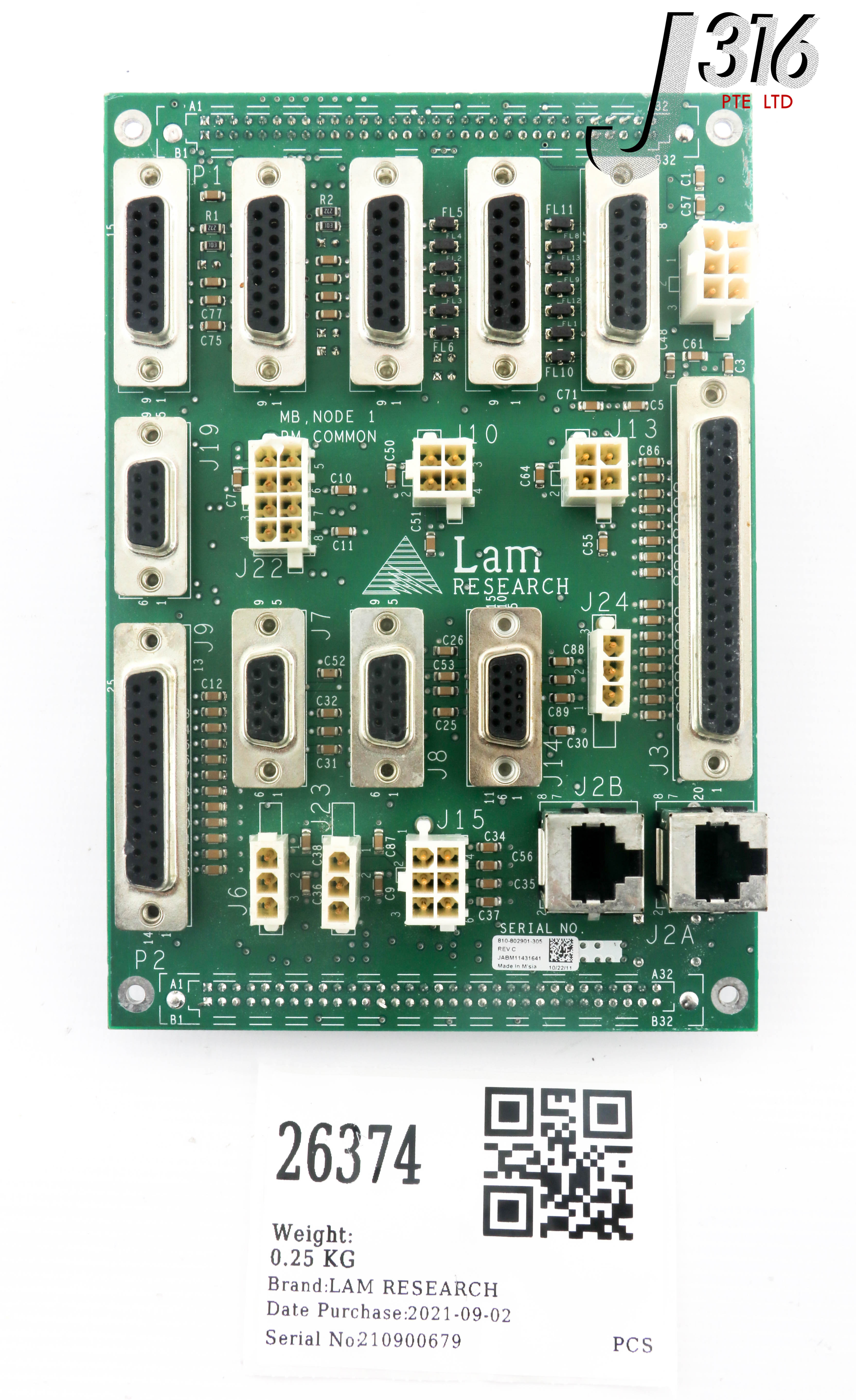 26374 LAM RESEARCH PCB NODE 1PM, COMMON CIRCUIT BOARD 810-802901
